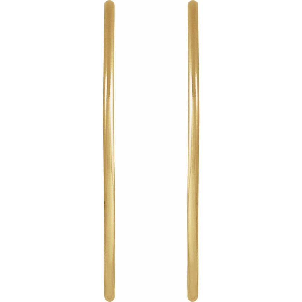 14K Yellow Gold-Filled Large Hoop Earrings (38 mm)