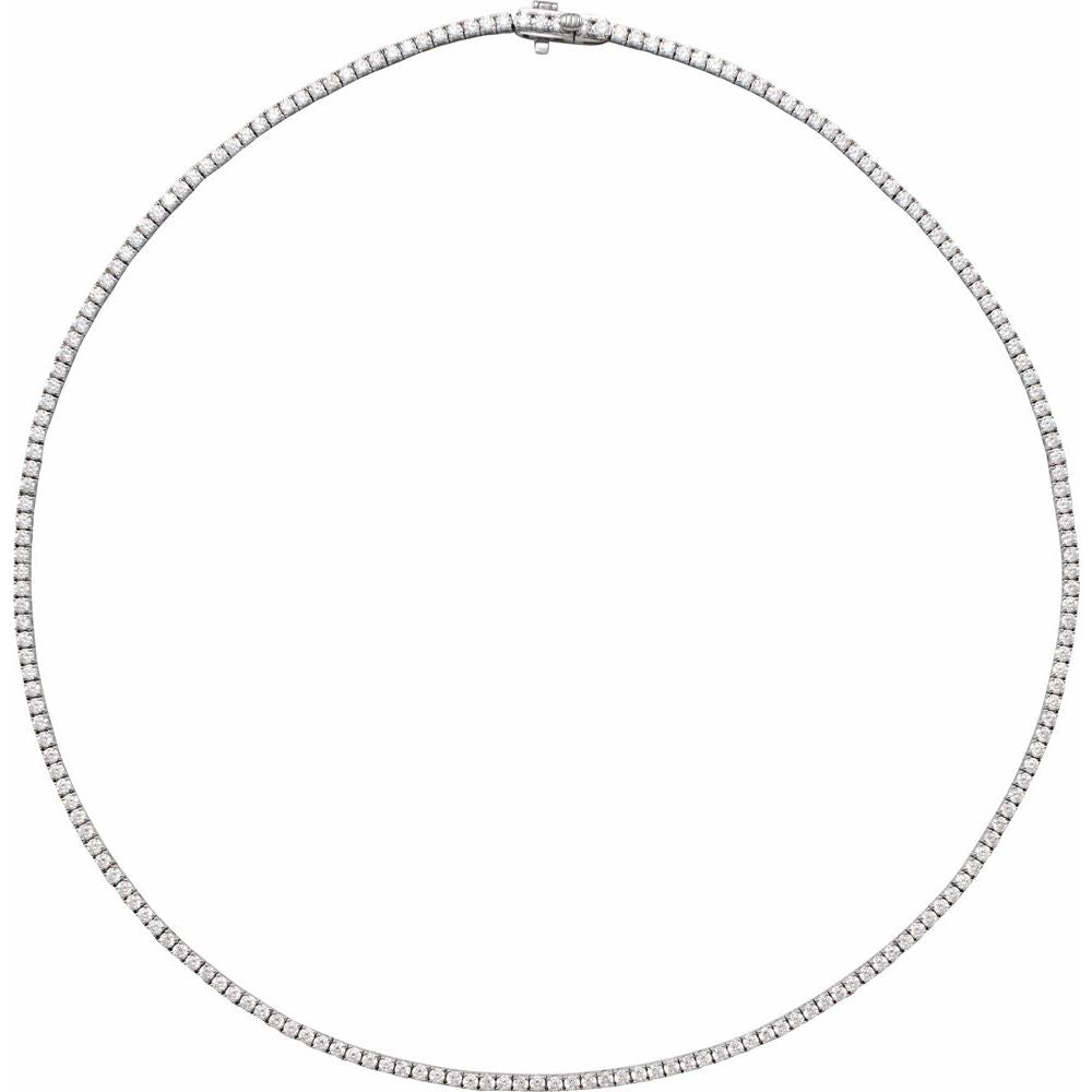 14K Gold Lab-Grown Diamond Line Necklace (5.8–6.0 CTW)