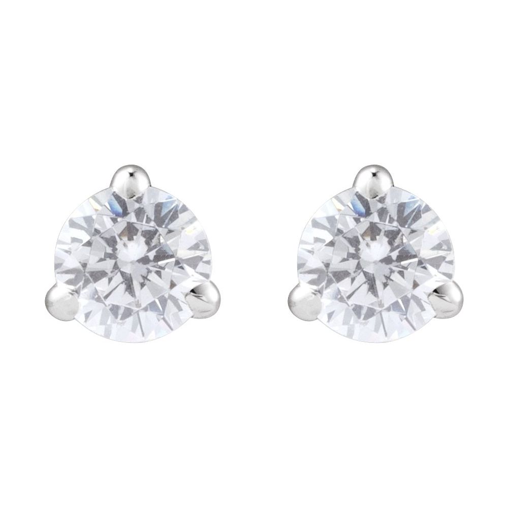 Lab-Grown Diamond Martini Stud Earrings | 0.25 CTW | 14K Gold