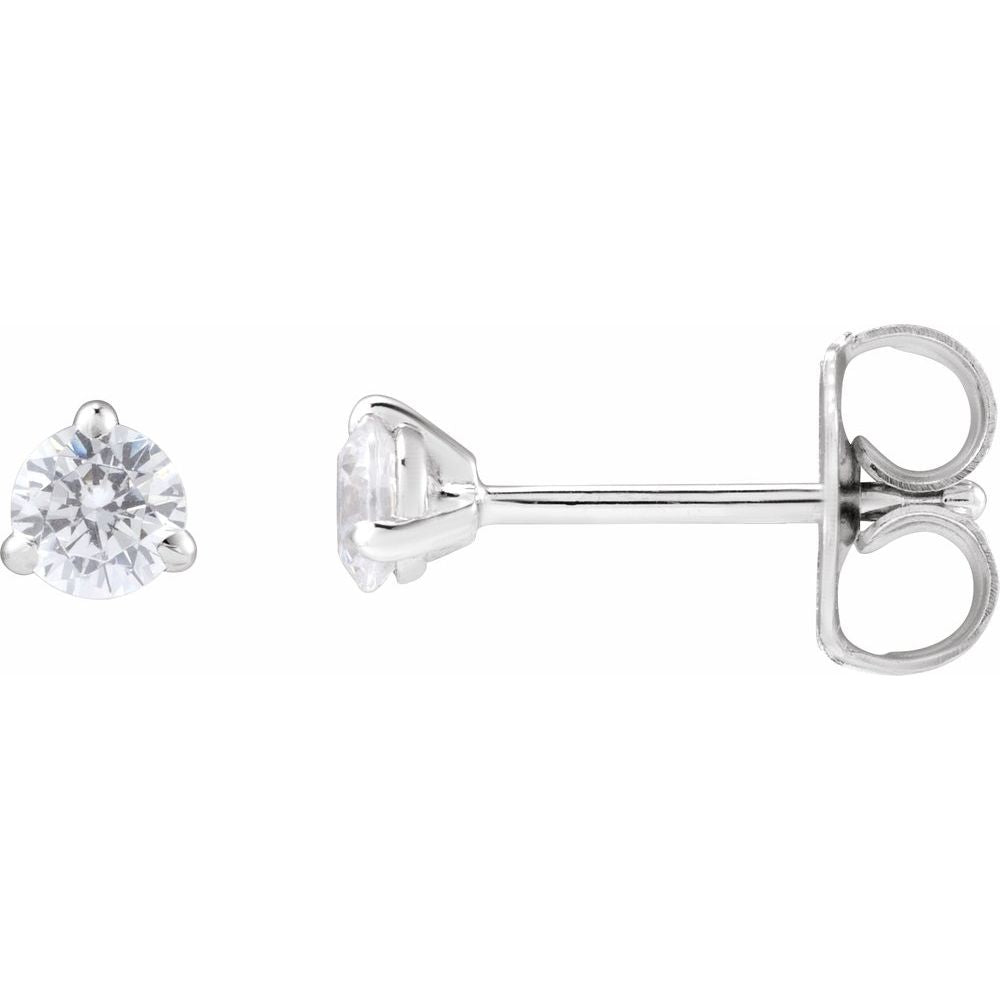 Lab-Grown Diamond Martini Stud Earrings | 0.25 CTW | 14K Gold