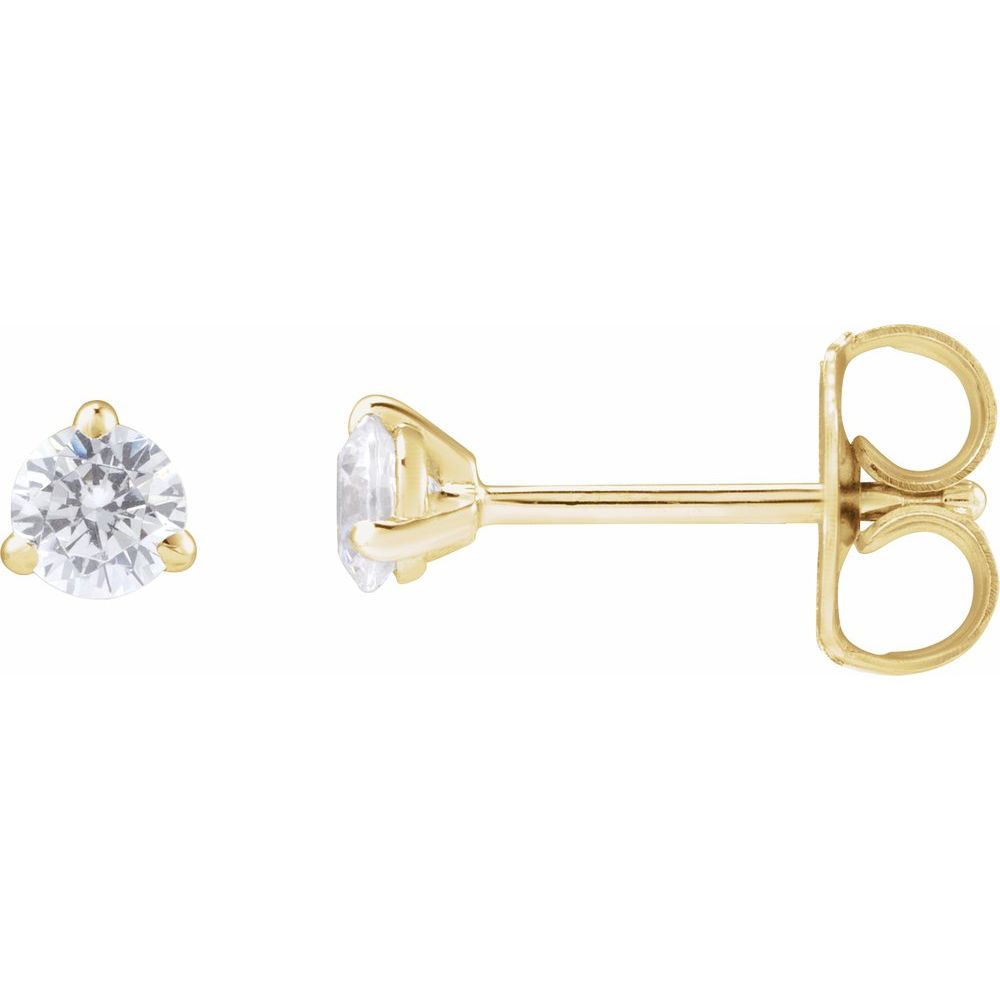 Lab-Grown Diamond Martini Stud Earrings | 0.25 CTW | 14K Gold