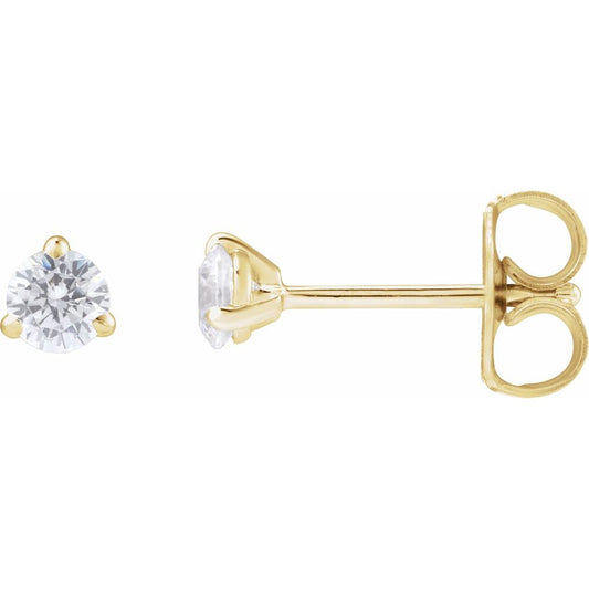 Lab-Grown Diamond Martini Stud Earrings | 0.25 CTW | 14K Gold