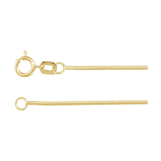 14K Gold-Filled Snake Chain Necklace – 1 mm