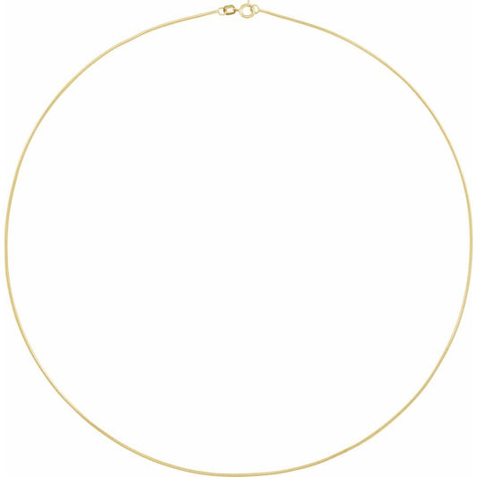 14K Gold-Filled Snake Chain Necklace – 1 mm
